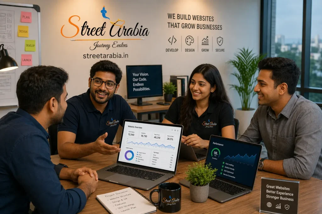 Website maintenance team consulting business owner